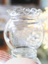 Wavy Clear Glass Jars